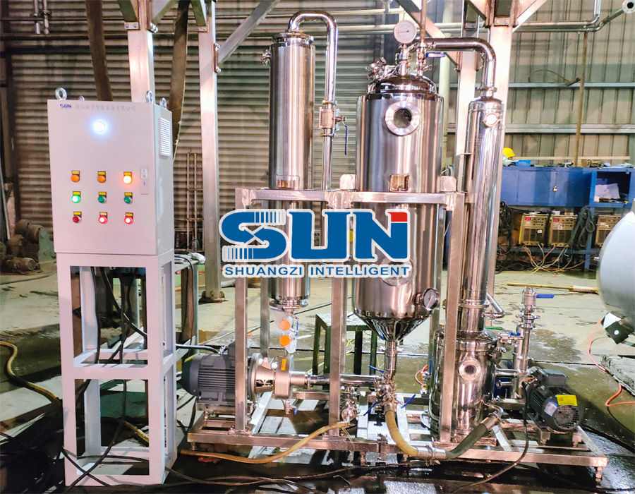 소규모 배치 생산 및 실험실 운영 강제 순환 증발기