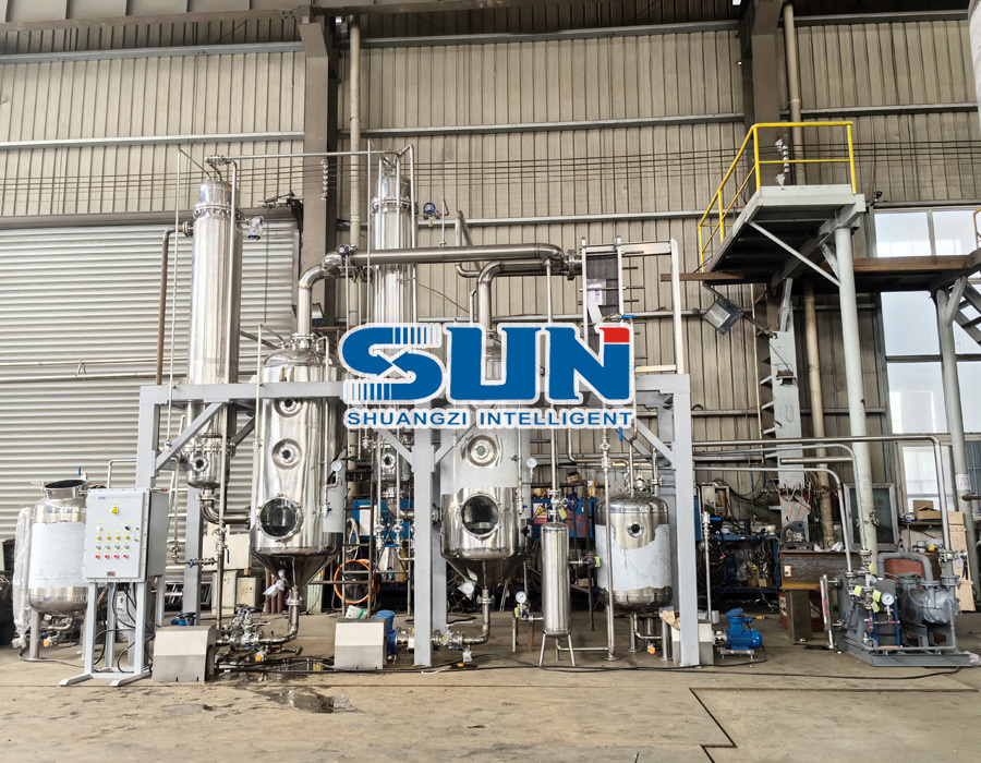 스테인레스 스틸 진공 이중 효과 낙하 필름 증발기